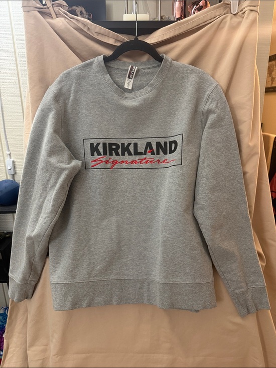 Kirkland Signature Other - Kirkland Signature Unisex Logo Crewneck Sweatshirt Gray Size M/L